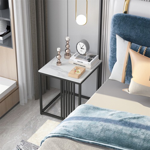Modern white marble - sofa, side