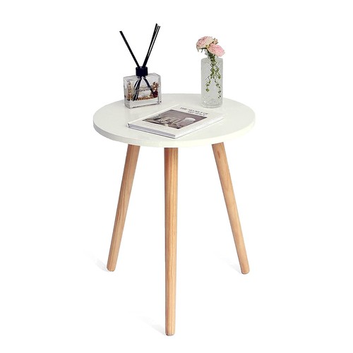 Round side accent table modern - round,